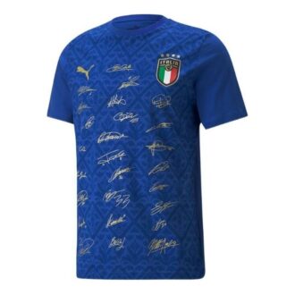 2021-2022 Italien Signature Winner T-shirt “Blå”