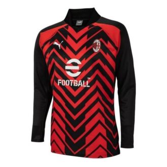 23-24 AC Milan Pre-Match Striktrøje “Rød Sort Hvid”