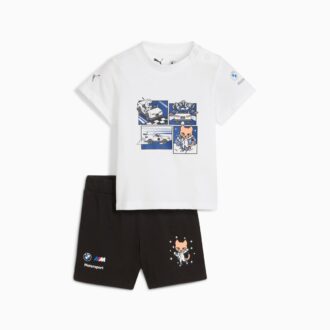 BMW M Motorsport matchende sæt til småbørn, 2-delt t-shirt og shorts