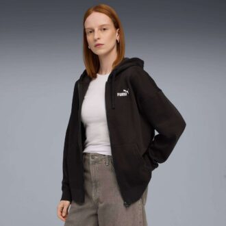 Essentials Dame Fleece Hættetrøje med Lynlås