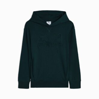 Essentials Embossed Big Kids bomuldsfleece hættetrøje
