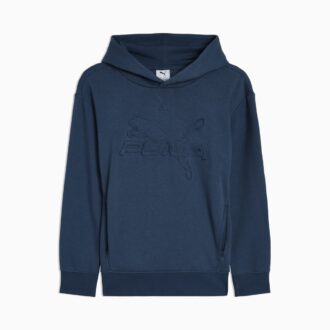 Essentials Embossed Big Kids bomuldsfleece hættetrøje