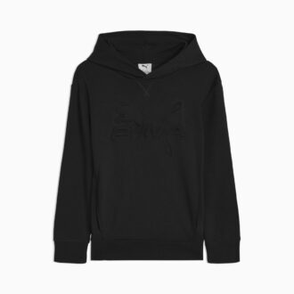 Essentials Embossed fleece hættetrøje til små børn