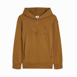 Essentials Embossed fleece hættetrøje til små børn