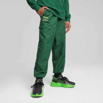 PUMA x TMNT afslappede vævede cargobukser til store børn