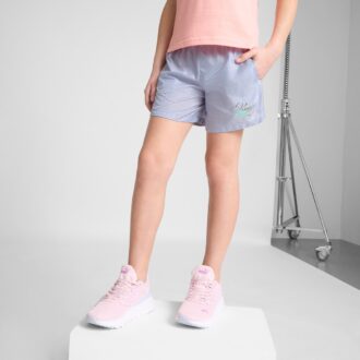 Shorts med sommerfugleeffekt til store børn