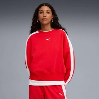 T7 Dame Oversized Sweatshirt med Rund Hals