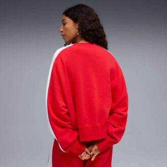 T7 Dame Oversized Sweatshirt med Rund Hals