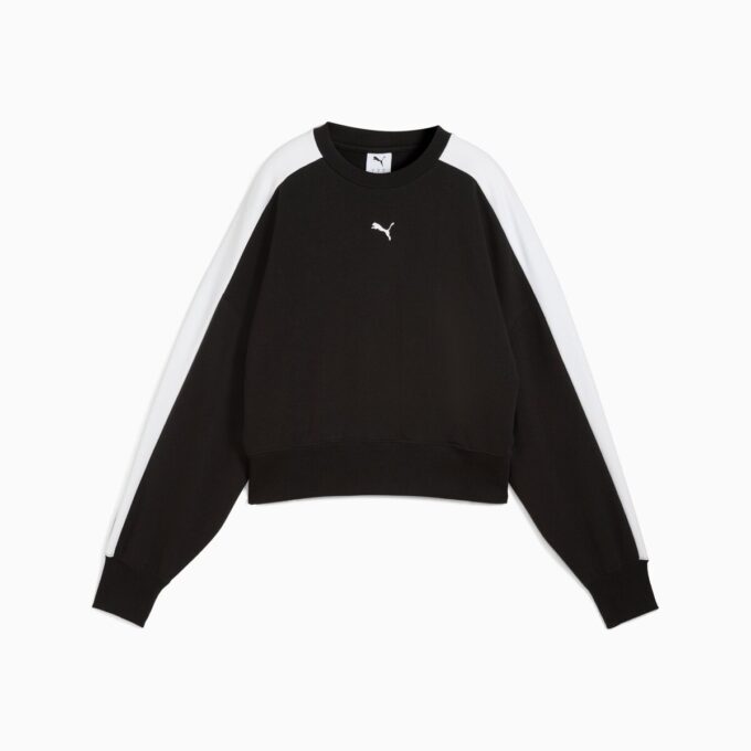 T7 Dame Oversized Sweatshirt med Rund Hals T7 Dame Oversized Sweatshirt med Rund Hals