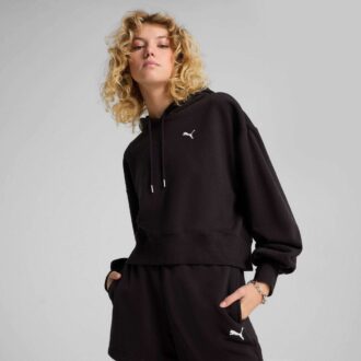 Wardrobe Essentials Dame Afslappet Cropped Hættetrøje