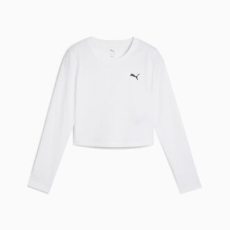 Wardrobe Essentials Dame Cropped Langærmet T-shirt