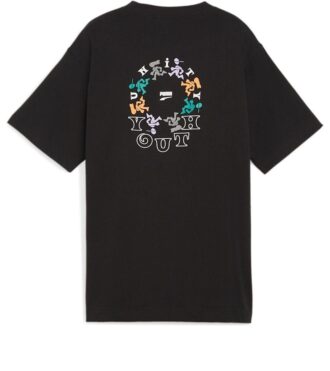 (WMNS) Børne T-shirt med grafisk motiv “Sort”
