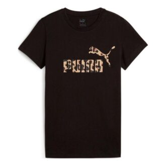 (WMNS) Camouflage Logo T-shirt “Sort”