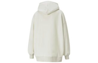 (WMNS) Classics Oversized Logo Print Plus Fleece Keep Warm Hættetrøje Grå