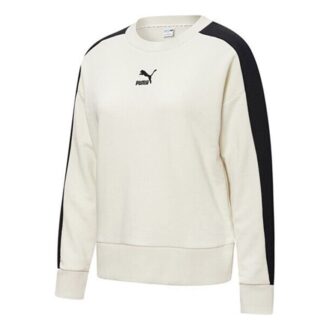(WMNS) Classics T7 Crewneck Sweatshirt “Hvid Sort”