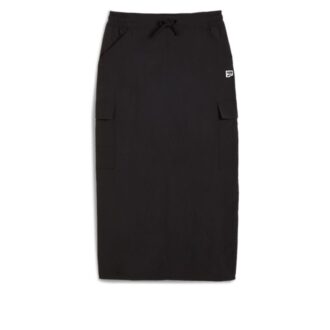 (WMNS) DOWNTOWN Cargo Midi Nederdel “Sort”