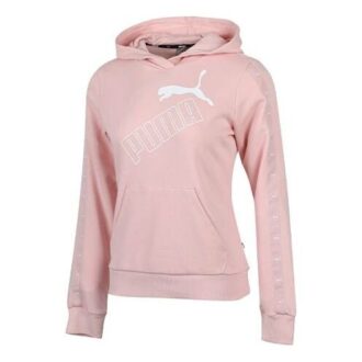 (WMNS) Essentials Logo Hættetrøje “Pink White”