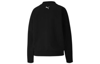 (WMNS) Evide Logo Print Rund Hals Sweatshirt Sort