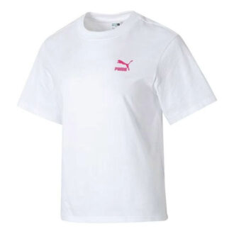 (WMNS) Grafisk Casual T-shirt “Hvid/Pink”