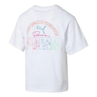 (WMNS) Grafisk Casual T-shirt “Hvid/Pink”