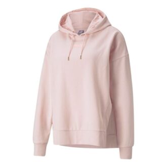 (WMNS) Her Ensfarvet Sports-hættetrøje med snøre og pink/rød