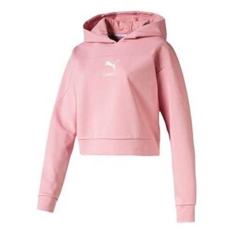 (WMNS) Klassisk Logo Hættetrøje “Pink”