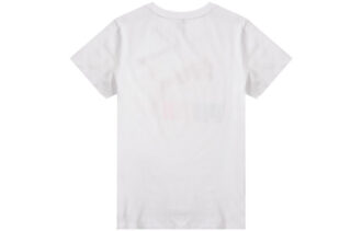 (WMNS) Klassisk Logo Interest T-shirt med Logo Casual Rund Hals Kortærmet Hvid