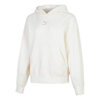 (WMNS) Klassisk Oversized Hættetrøje TR “Hvid Grå”