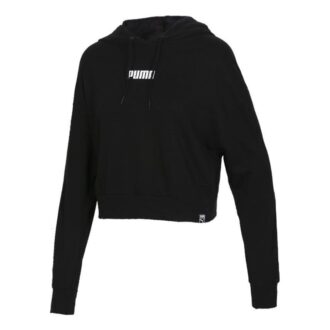 (WMNS) Logo Kort Hættetrøje “Sort”