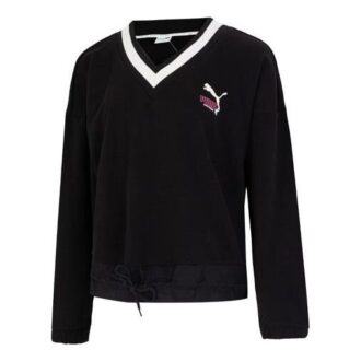 (WMNS) Logo V-hals sweatshirt “Sort”
