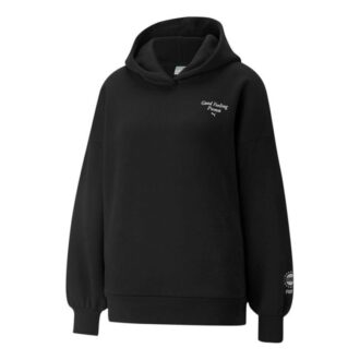 (WMNS) Logo Wellness Club Crew-hættetrøje “Sort”