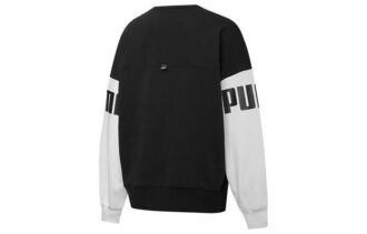 (WMNS) Power Color Blocking Crew Logo Print SweatshirtSort