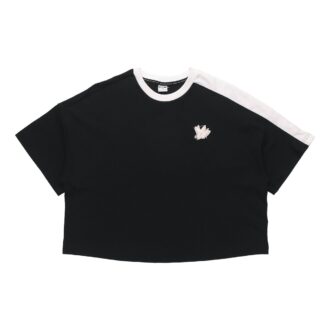 (WMNS) Print Rund hals Sort