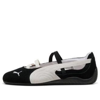 (WMNS) Speedcat Ballerinasko i ruskind “Sort/Hvid”