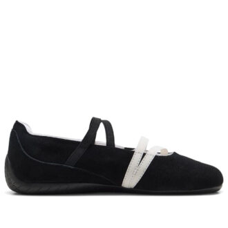 (WMNS) Speedcat Ballerinasko i ruskind “Sort/Hvid”