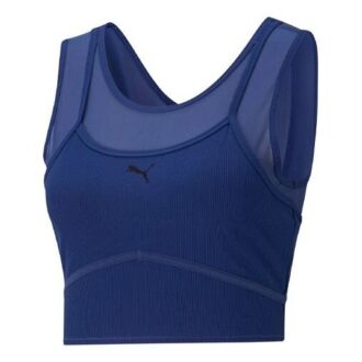 (WMNS) STUDIO Lagdelt Crop Top “Blå”