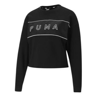 (WMNS) Style Logo Rundhalset Sweatshirt Sort
