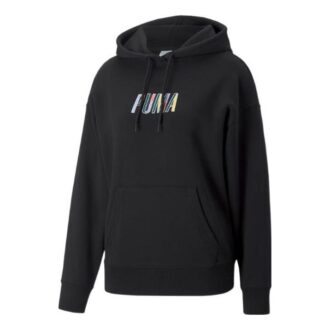 (WMNS) SWxP Graphic hættetrøje “Sort”