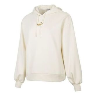 (WMNS) Vinterhættetrøje med logo “Beige”
