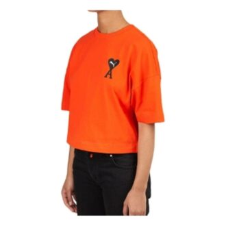 (WMNS) x Ami Paris Graphic T-shirt “Orange”