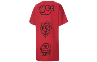 (WMNS) x Mr Doodle Kortærmet Kjole Rød