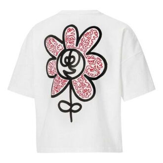 (WMNS) x Mr Doodle Rundhalset Hvid